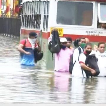 Mumbai Flooded After Heavy Overnight Rain, Trains Suspended