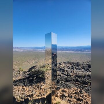 Strange monolith pops up in Nevada desert