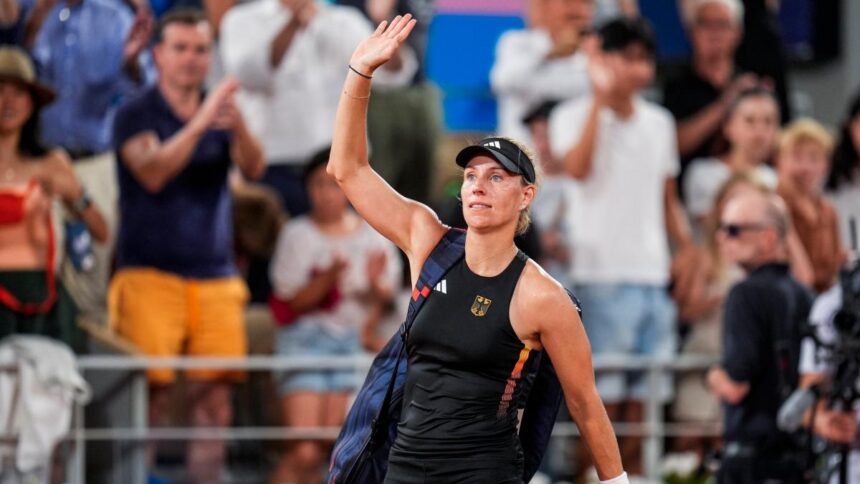 Olympia 2024: So wird Angelique Kerber nach ihrem letzten Match im Deutschen Haus gefeiert