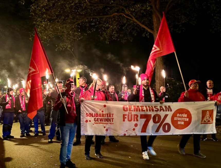 IG Metall-Streik bei Benteler-Werken in Paderborn