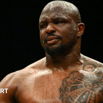 Dillian Whyte stops Ebenezer Tetteh in seventh round of comeback