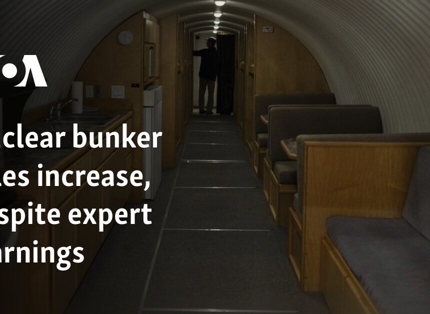 Nuclear bunker sales increase, despite expert warnings