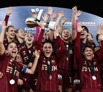 La Roma conquista la Supercoppa: 3-1 alla Fiorentina. Le immagini più belle del match